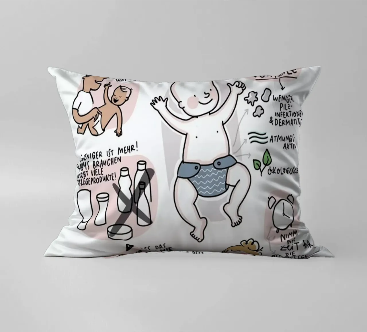 Babypflege cuscino da Geborgen Wachsen x JUNIQE