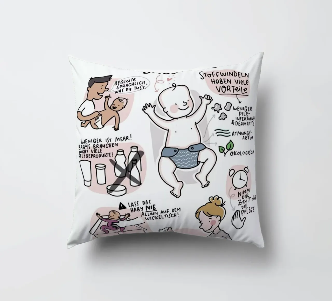 Babypflege cuscino da Geborgen Wachsen x JUNIQE