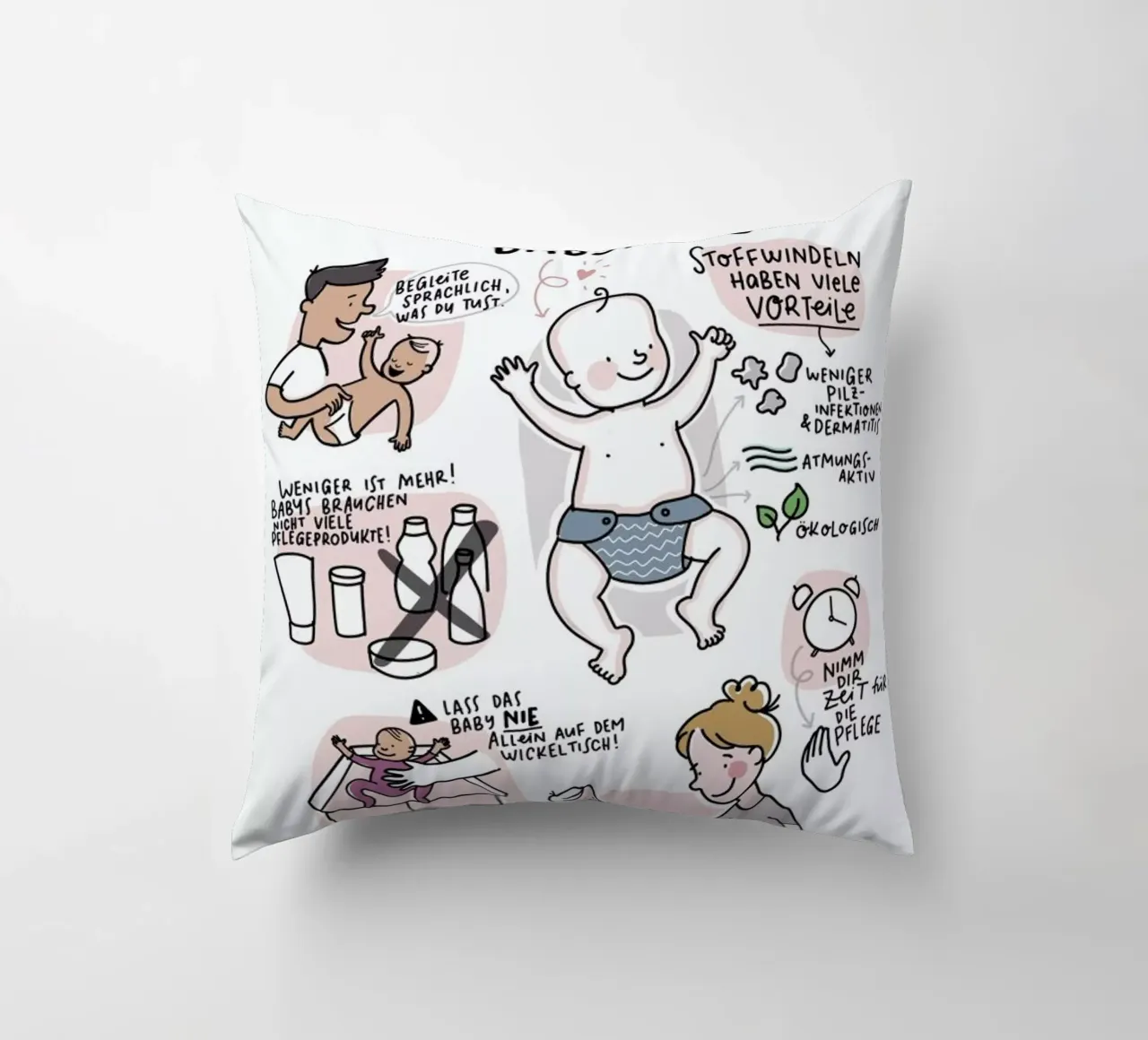 Babypflege cuscino da Geborgen Wachsen x JUNIQE