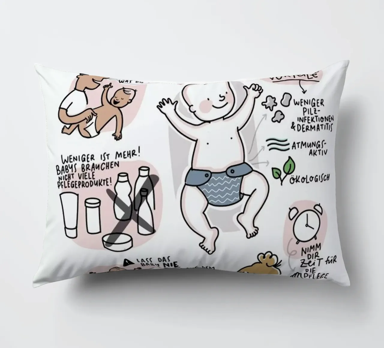 Babypflege cuscino da Geborgen Wachsen x JUNIQE