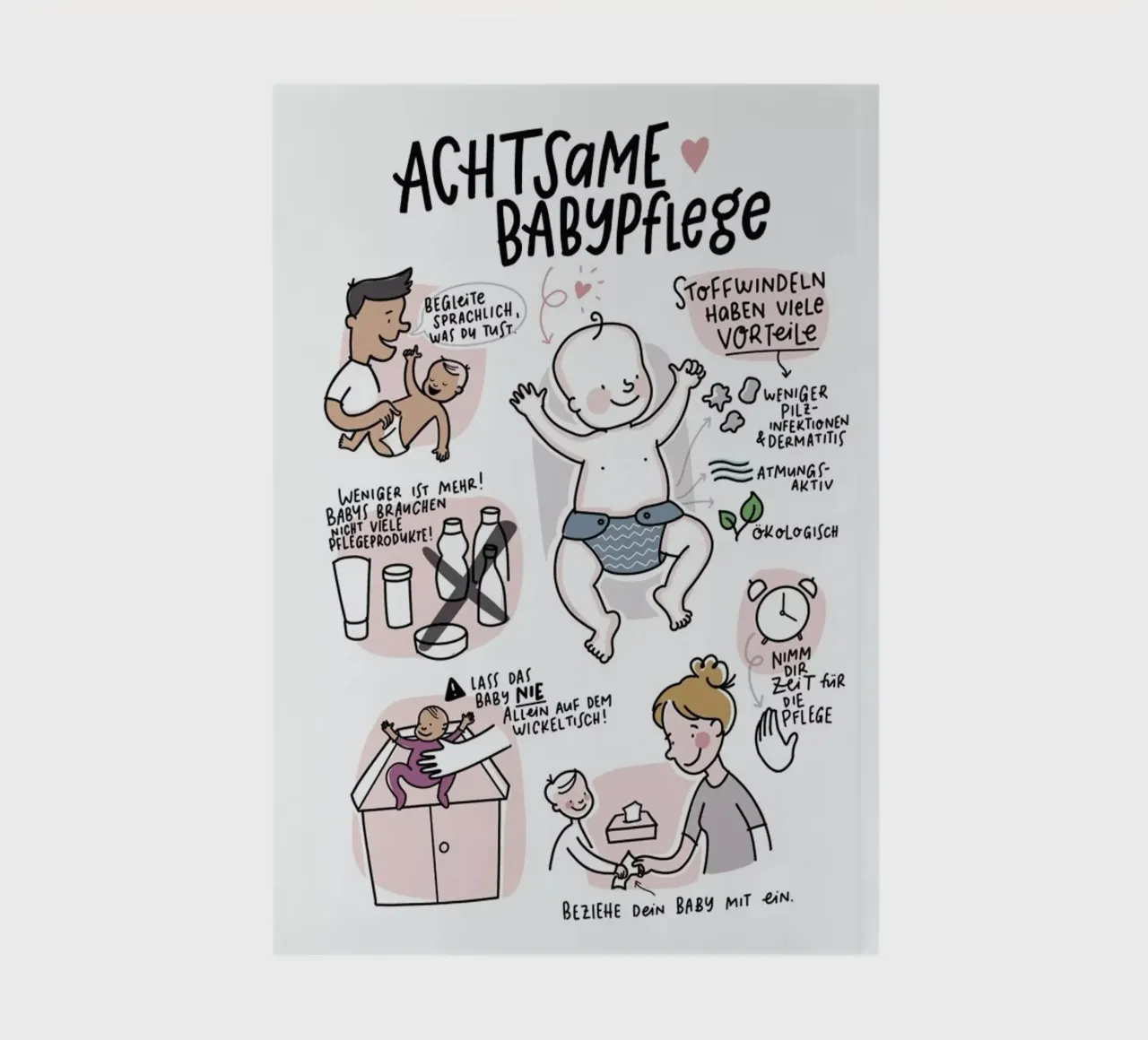 Babypflege diario da Geborgen Wachsen x JUNIQE