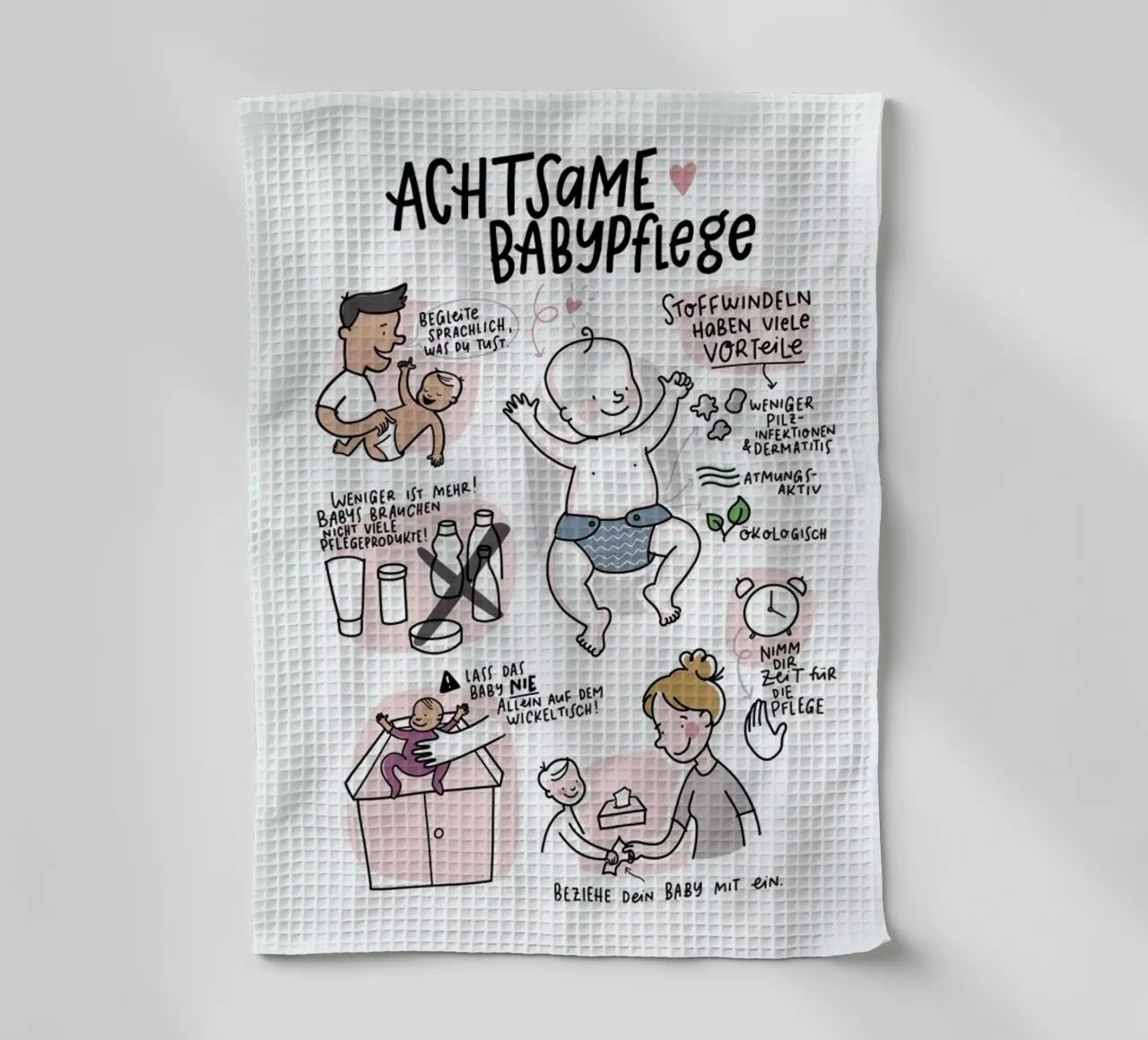 Babypflege canovaccio da cucina da Geborgen Wachsen x JUNIQE