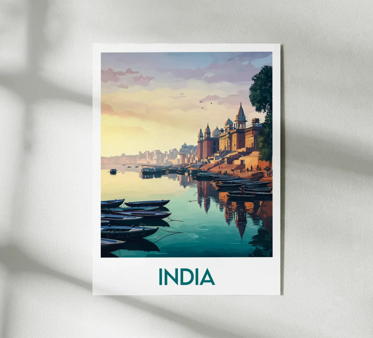 Affiche Inde acrylic glass by Frame the World