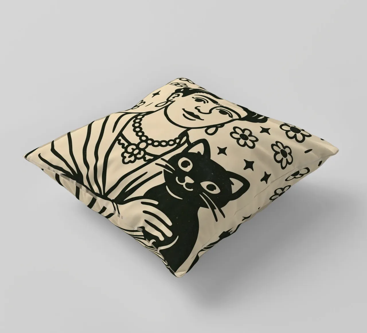 Vintage Vibes No 10 cuscino da treechild