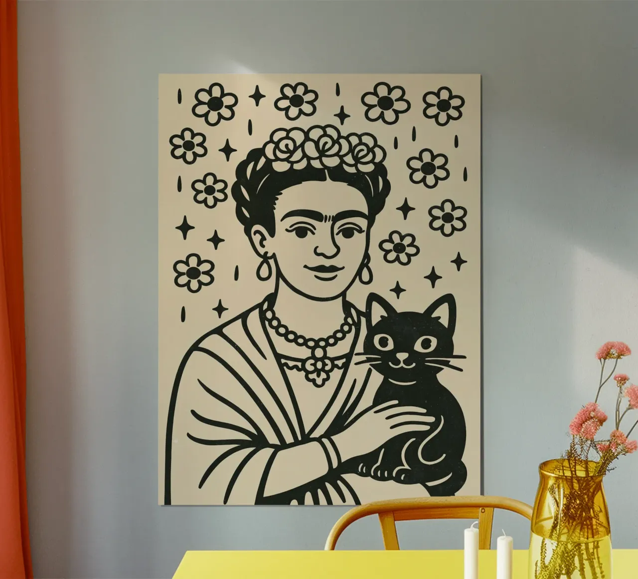 Vintage Vibes No 10 poster con telaio in plastica da treechild