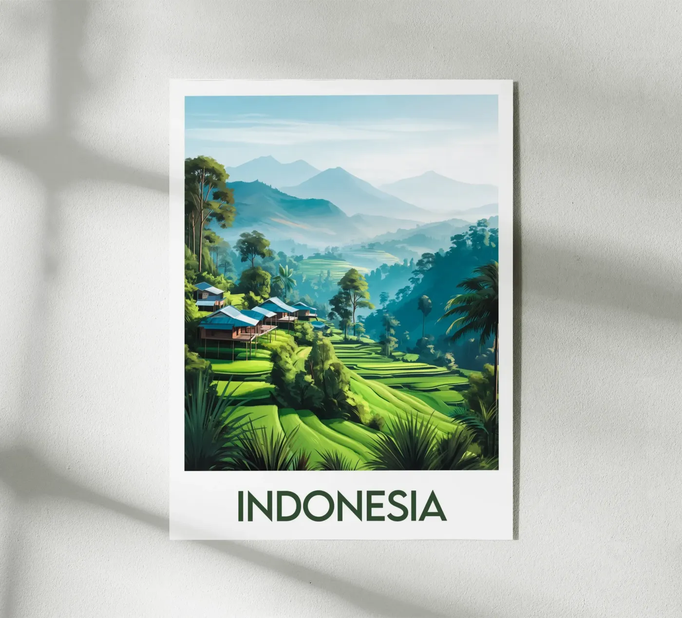 Poster Indonesia plexiglass da Frame the World