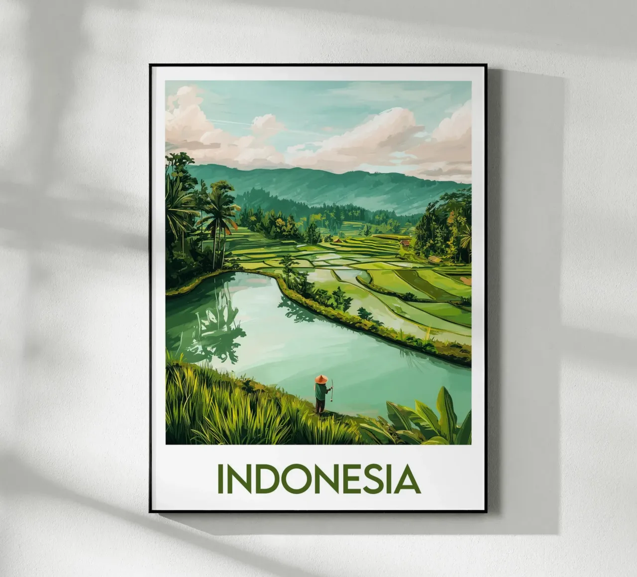Poster Indonesia plexiglass da Frame the World