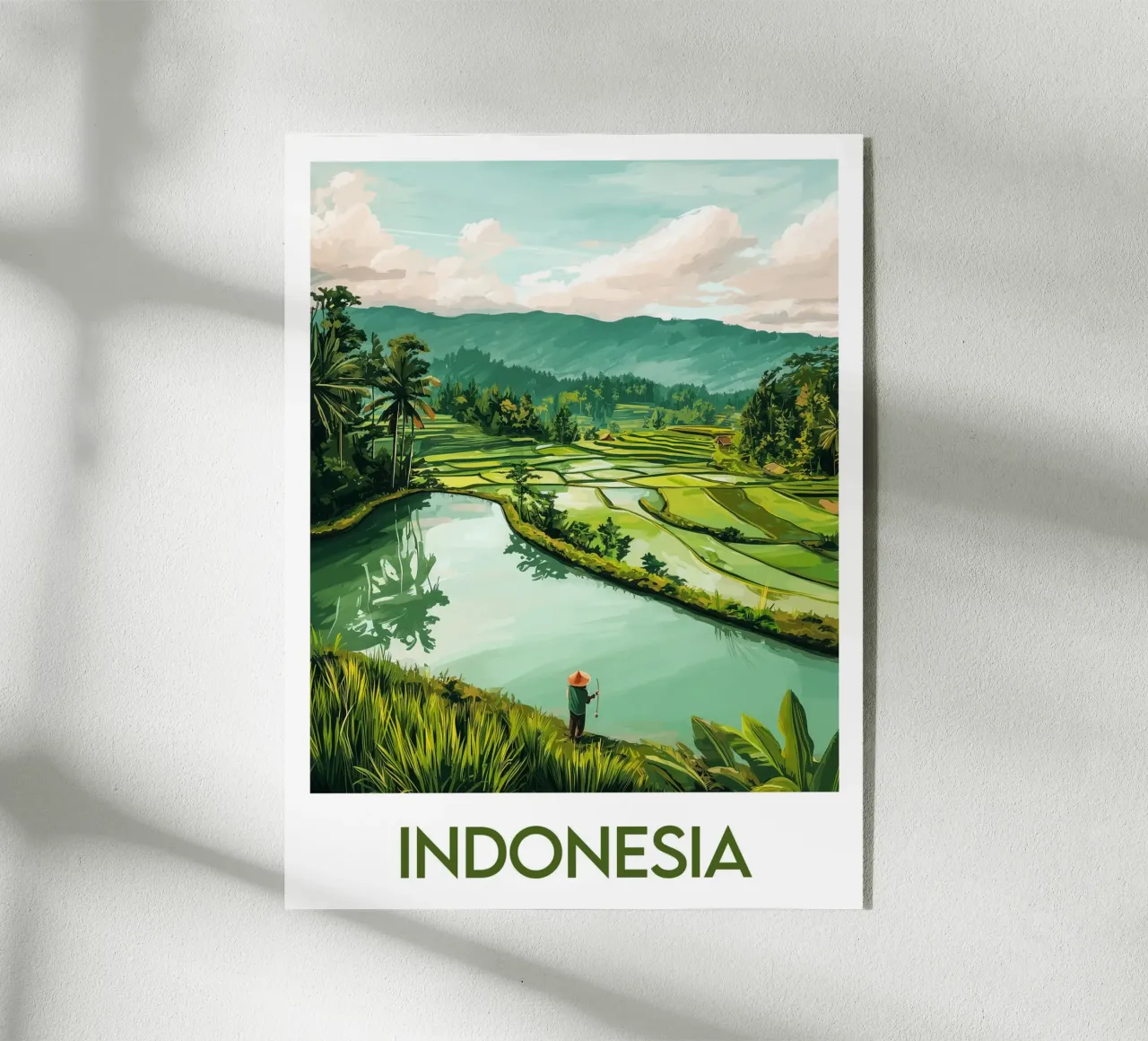 Indonesia poster acrylic glass by Frame the World