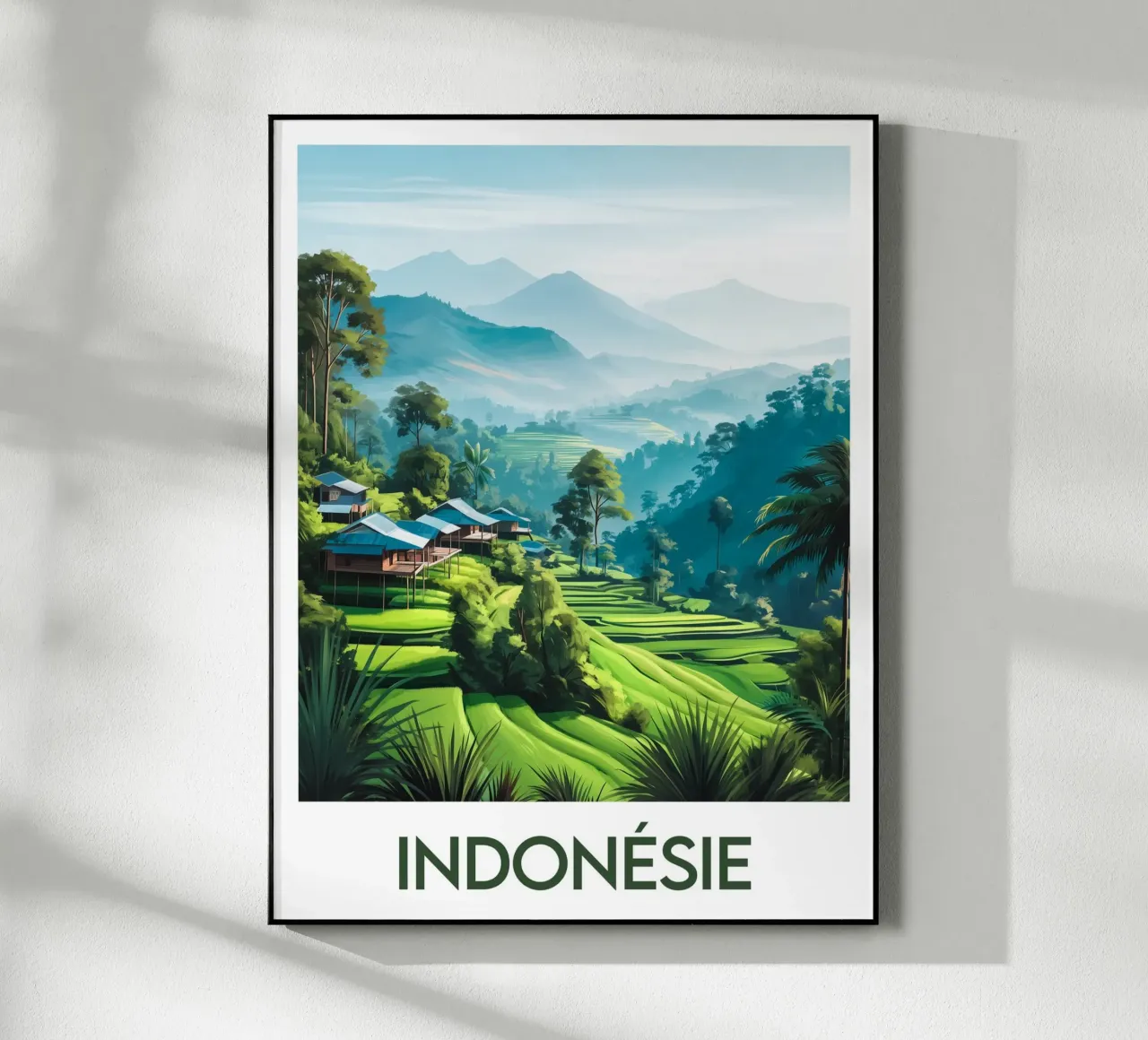 Poster Indonesia plexiglass da Frame the World