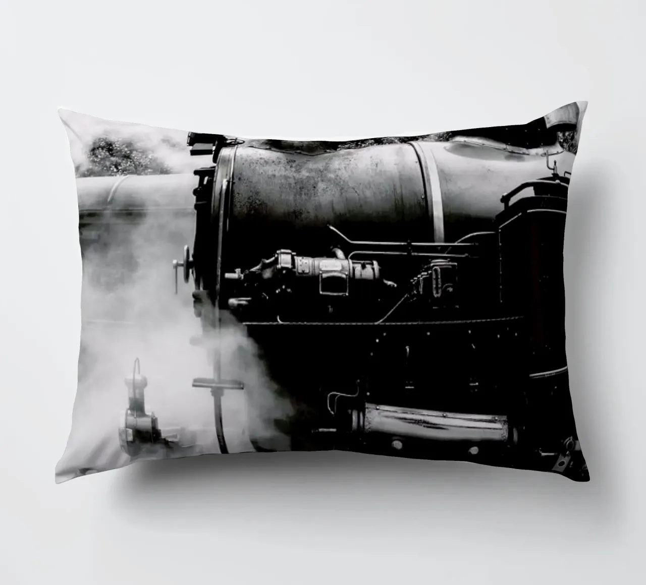 Steam Train decorative cushion by METROPOLIS