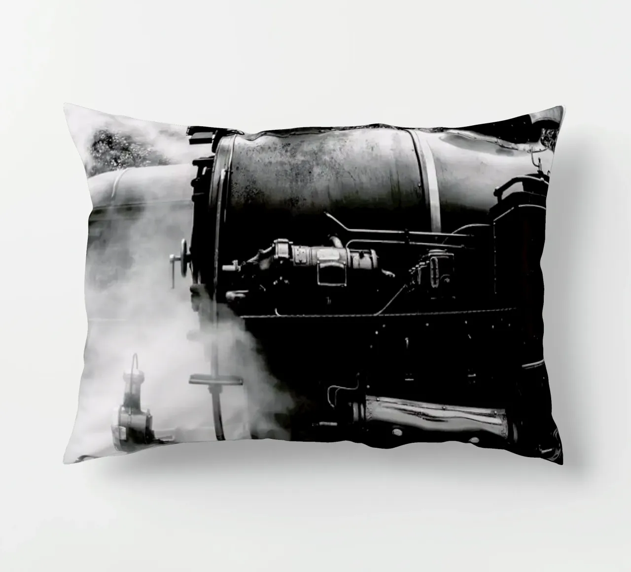 Steam Train decorative cushion by METROPOLIS