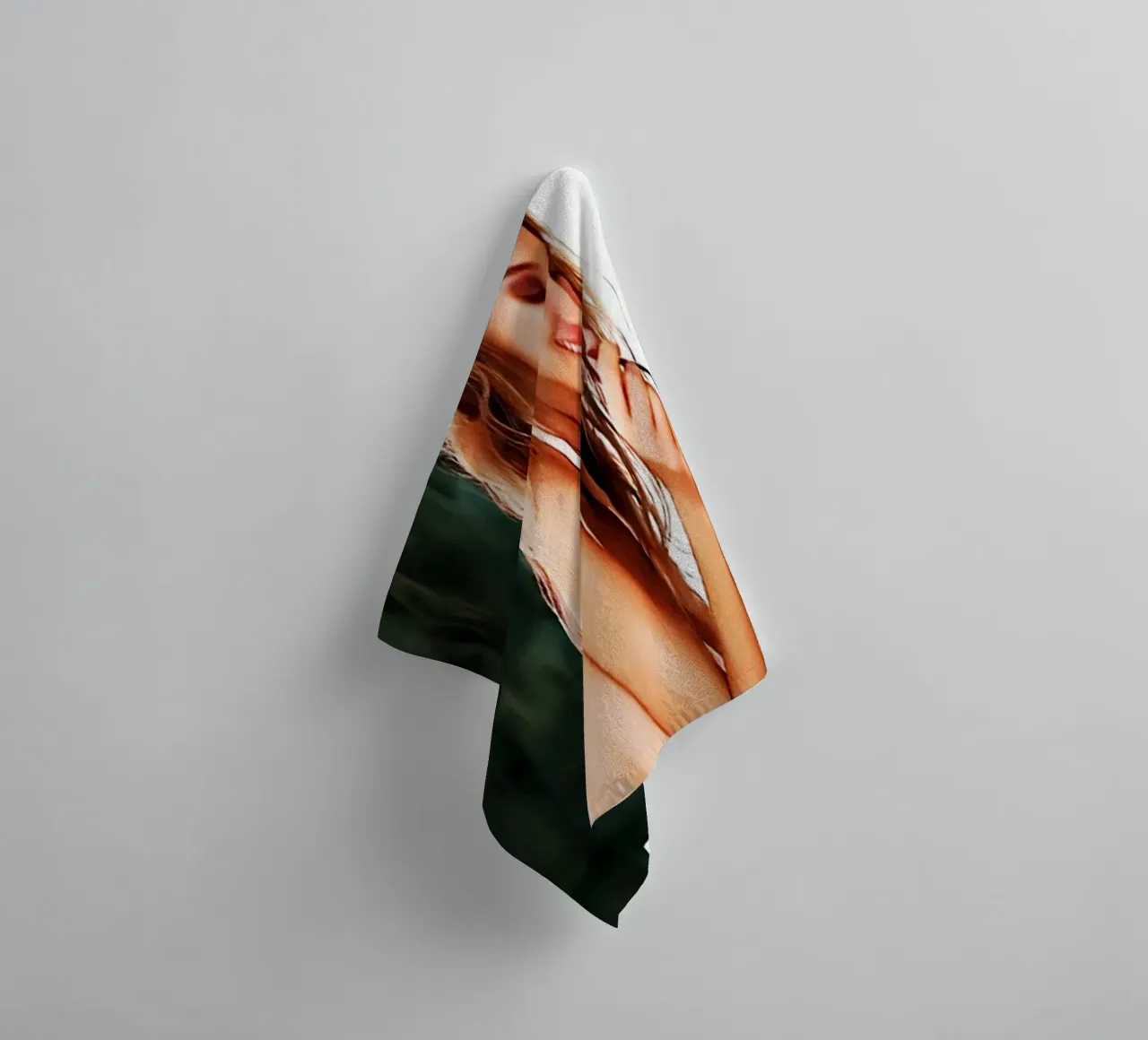 Woman Eating Spaghetti Art towel by kembangross