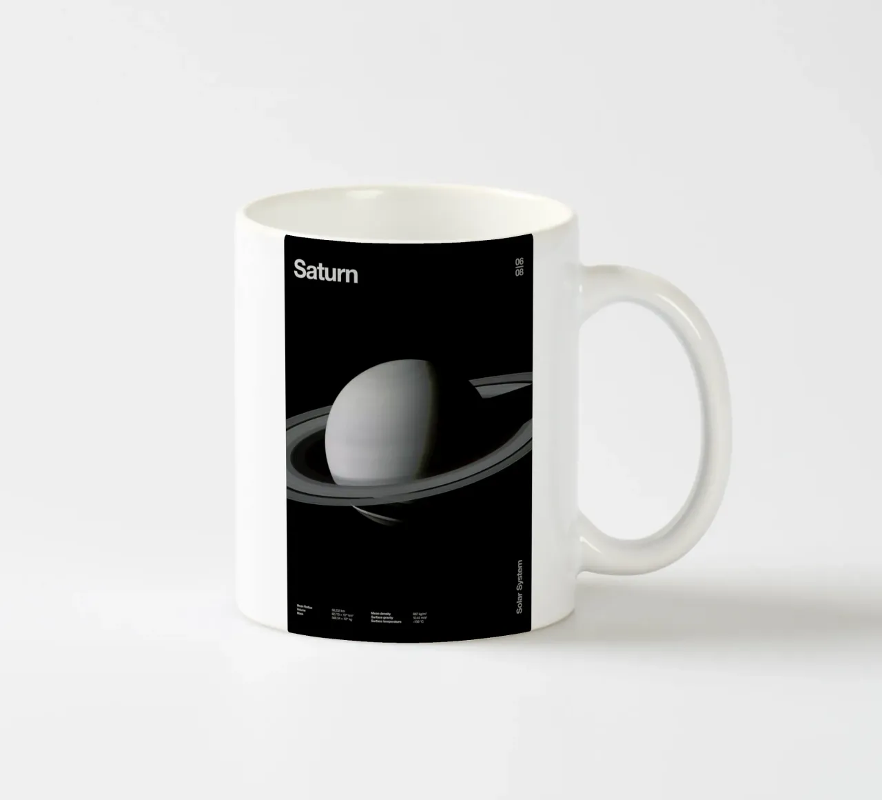 Saturn tazza in ceramica da Florent Bodart