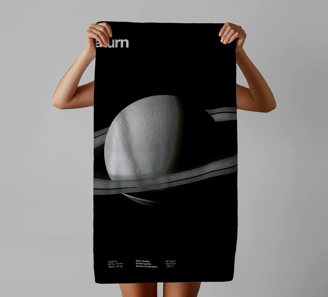 Saturn asciugamano da bagno da Florent Bodart