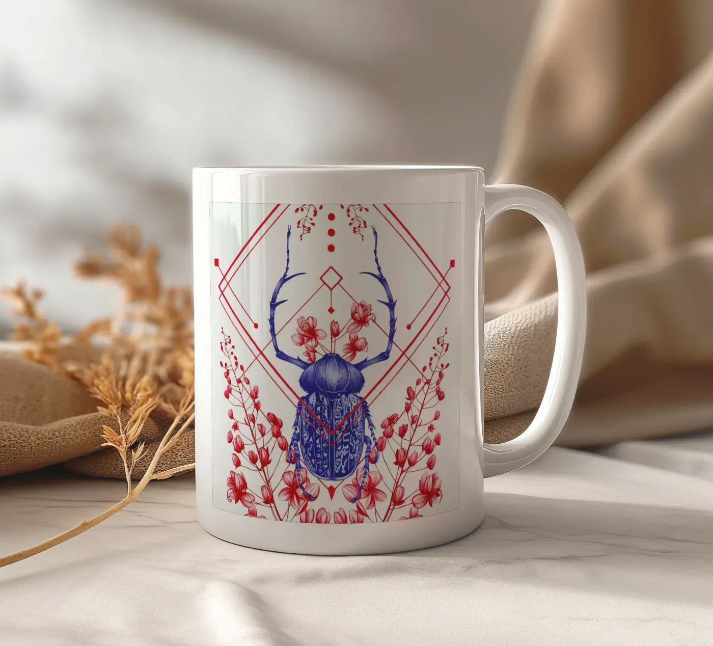 Evolution 2 ceramic mug by The White Deer