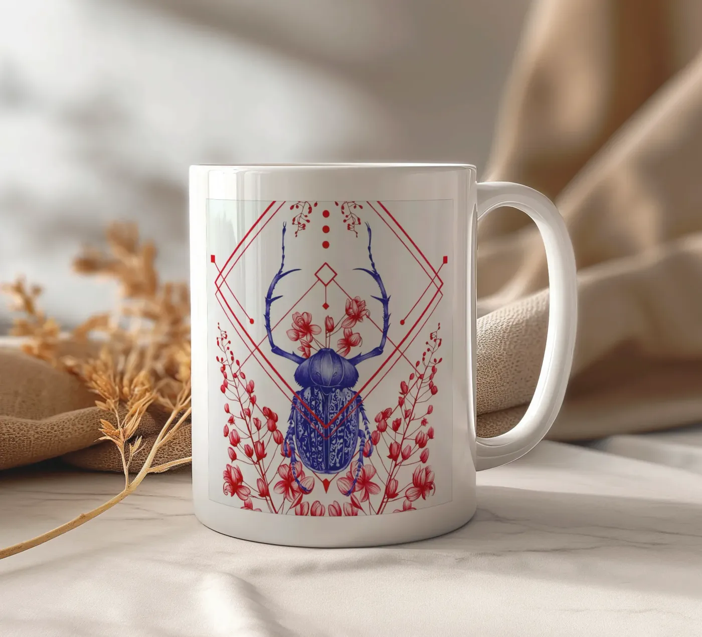 Evolution 2 ceramic mug by The White Deer
