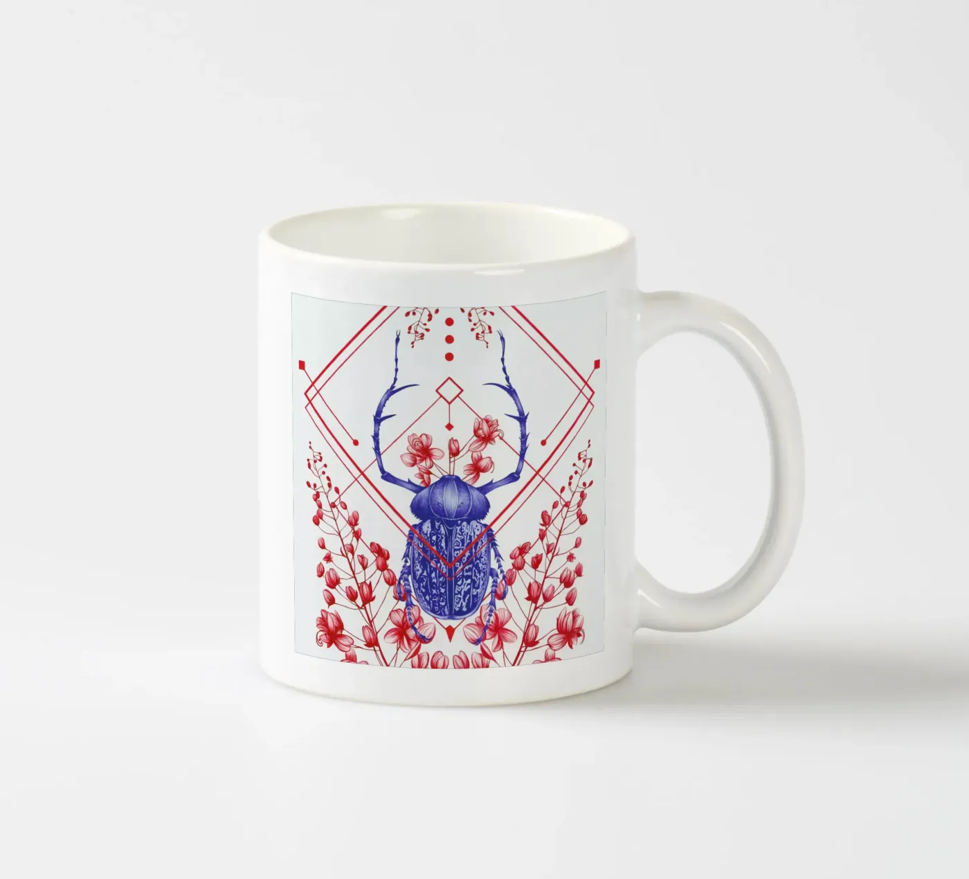 Evolution 2 ceramic mug by The White Deer