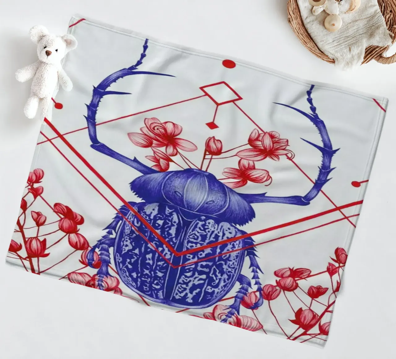 Evolution 2 fleecedeken van The White Deer