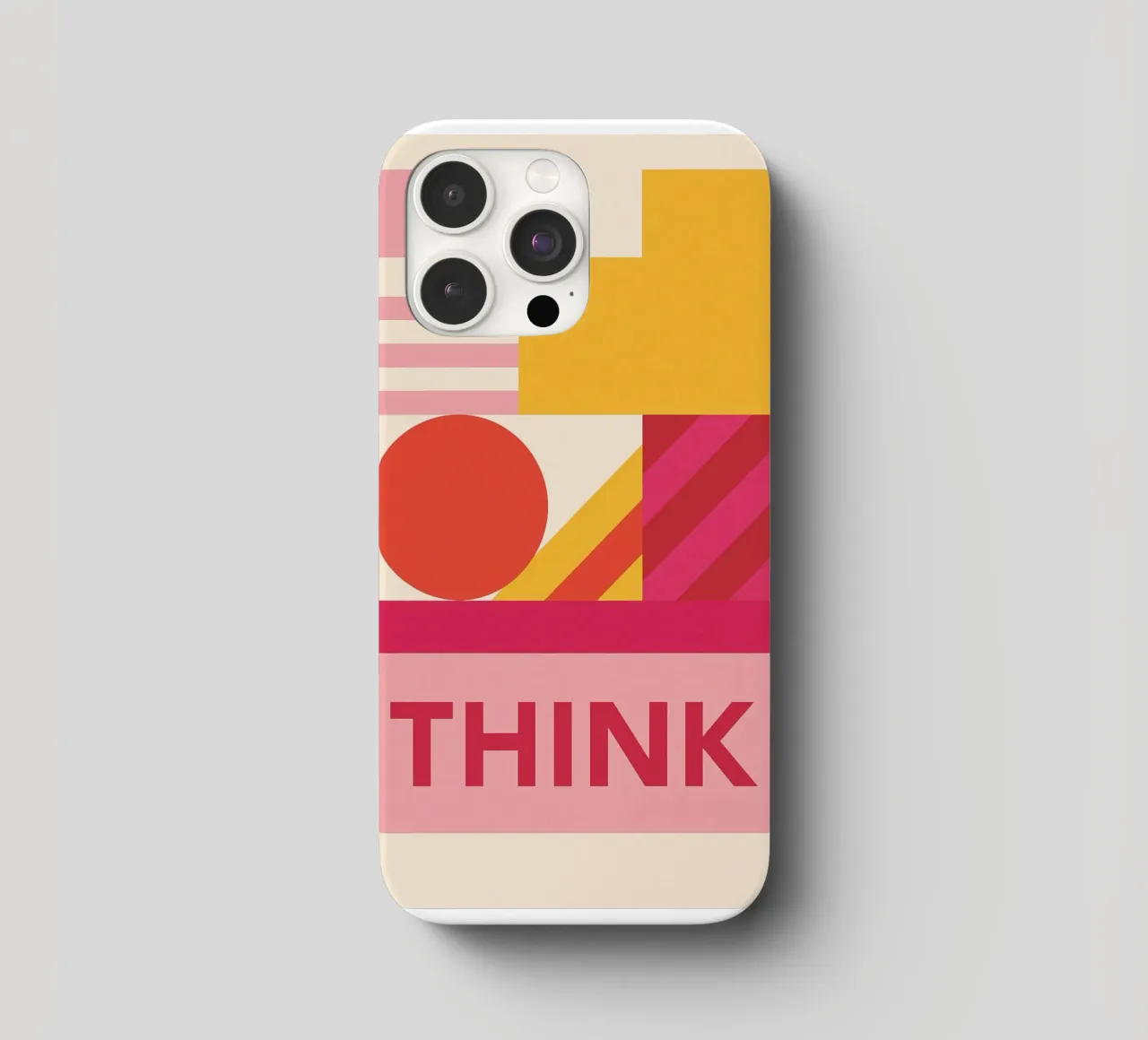 Think – moderner Bauhausstil iPhone Hülle von Studio M