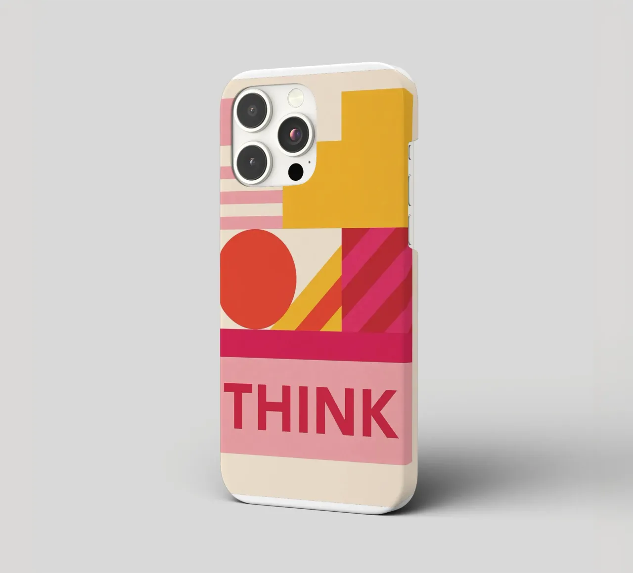 Think – moderner Bauhausstil iPhone Hülle von Studio M