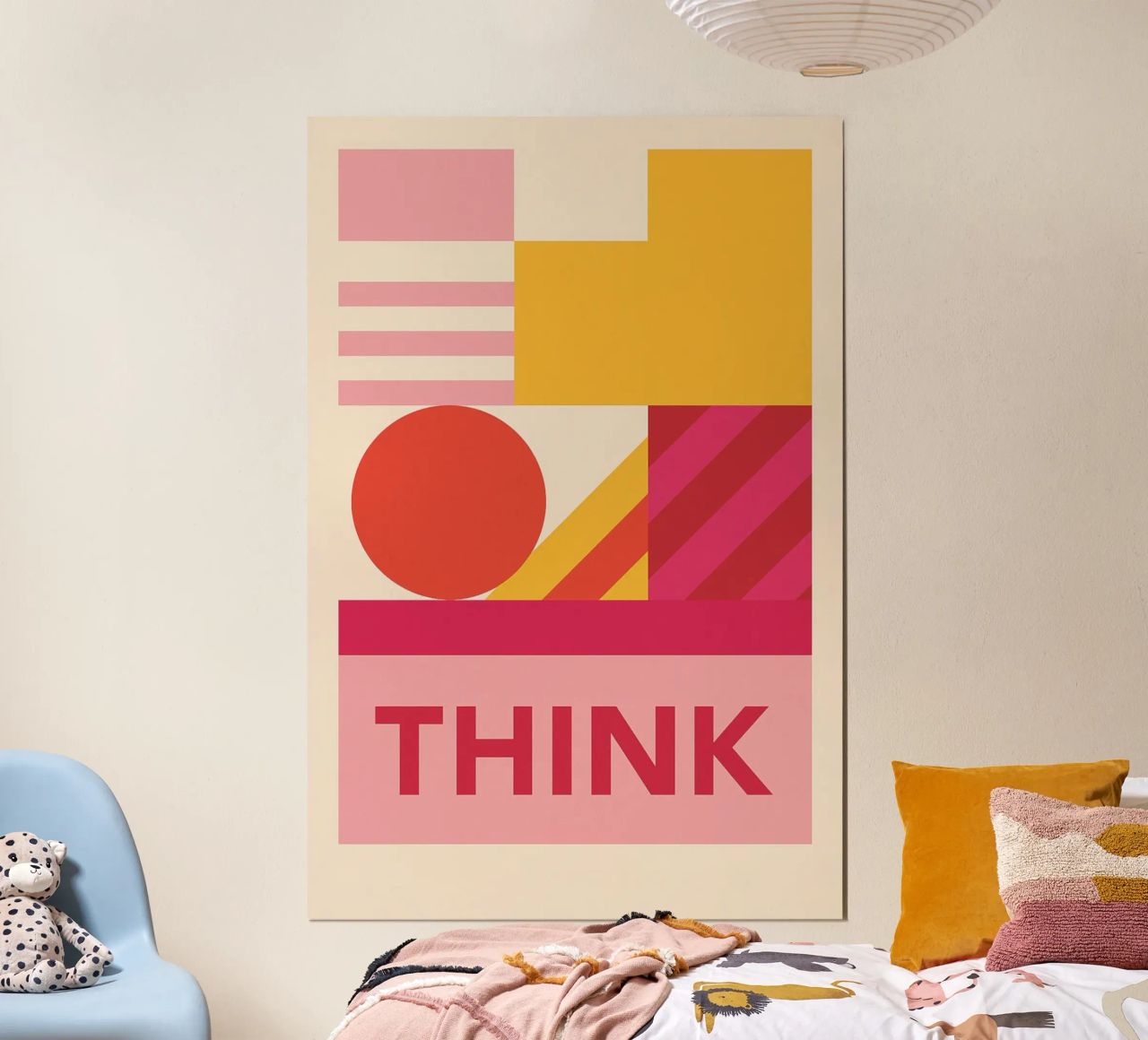 Think – moderner Bauhausstil Poster von Studio M