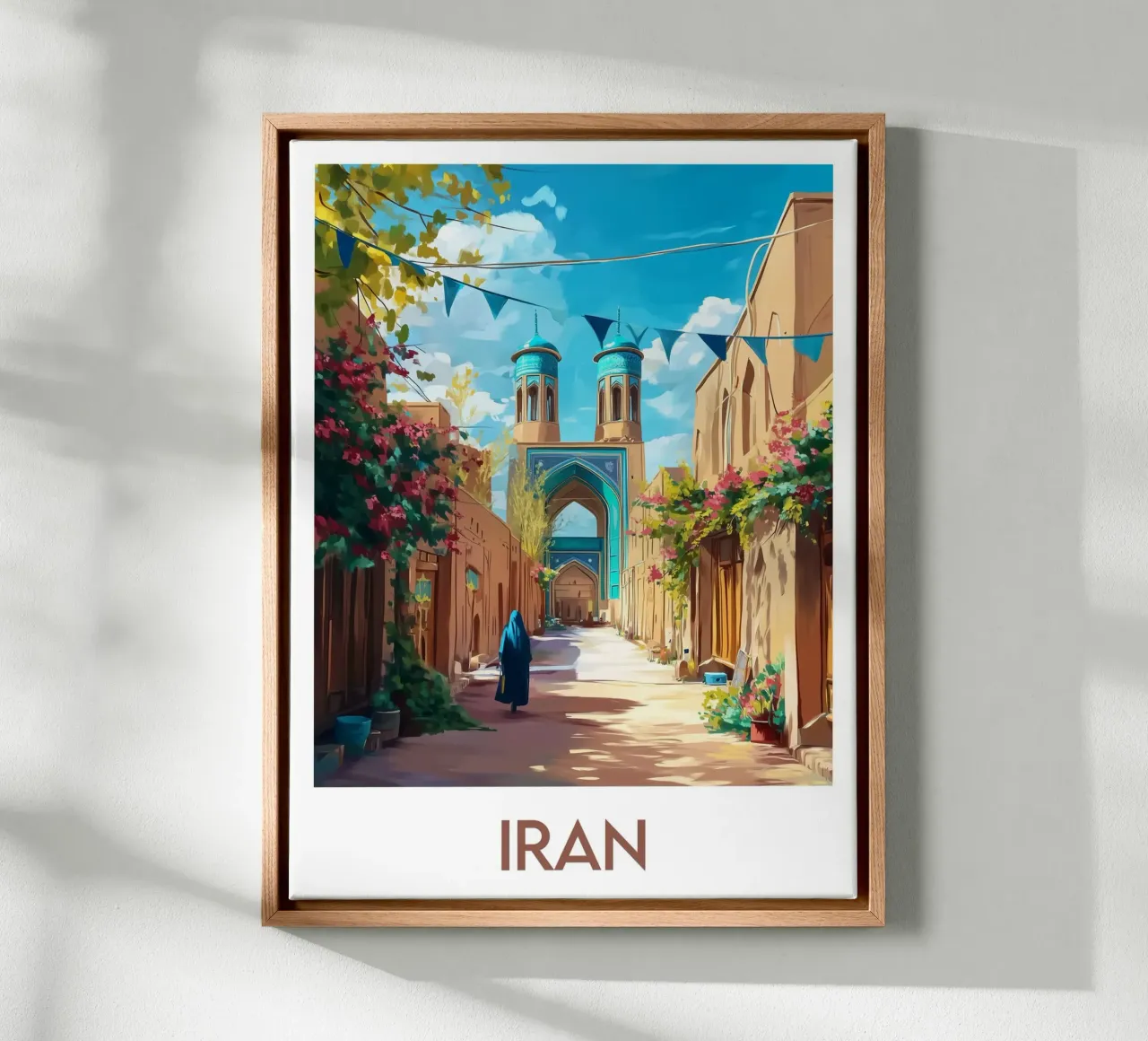 Affiche Iran tela con Cornice a cassetta da Frame the World