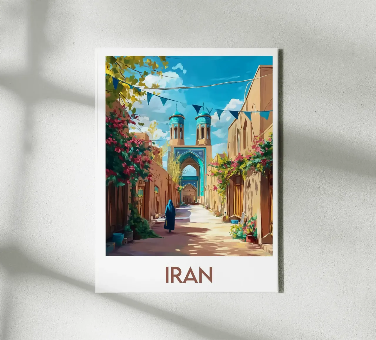 Affiche Iran tela con Cornice a cassetta da Frame the World