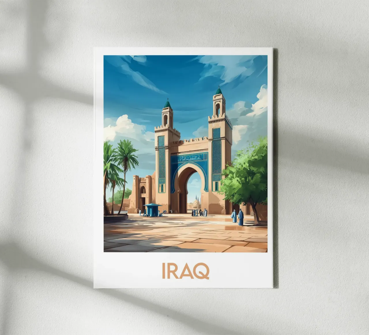 Affiche Irak tela con Cornice a cassetta da Frame the World