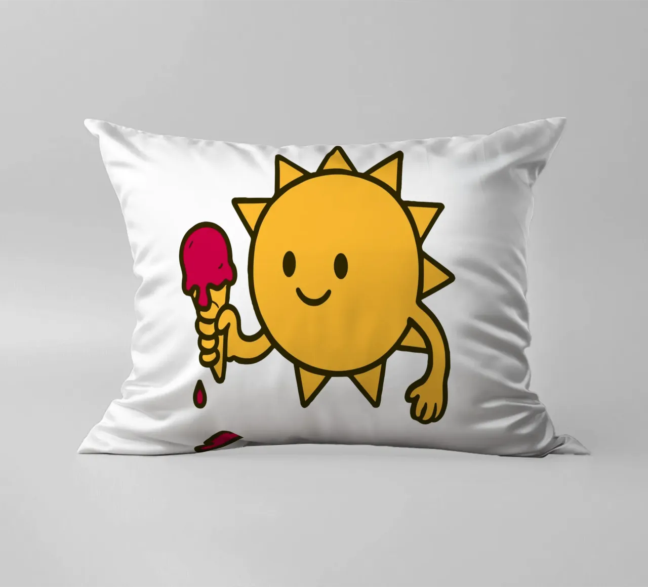 Sun and ice cream cuscino da edsonramosart