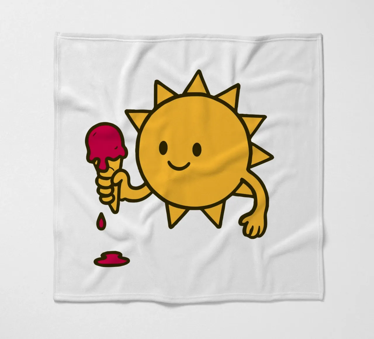 Sun and ice cream coperta in pile da edsonramosart