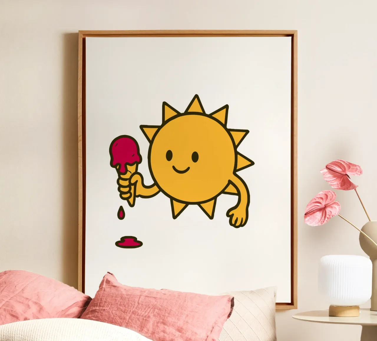 Sun and ice cream tela da edsonramosart