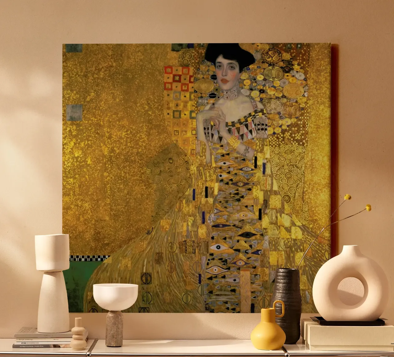 Klimt - Portrait of Adele Bloch-Bauer I Leinwand von ARTOTHEK