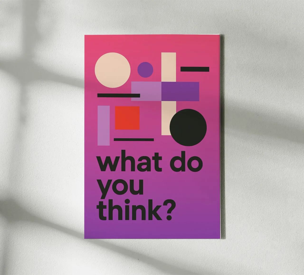 What do you think? tela con Cornice a cassetta da Studio M