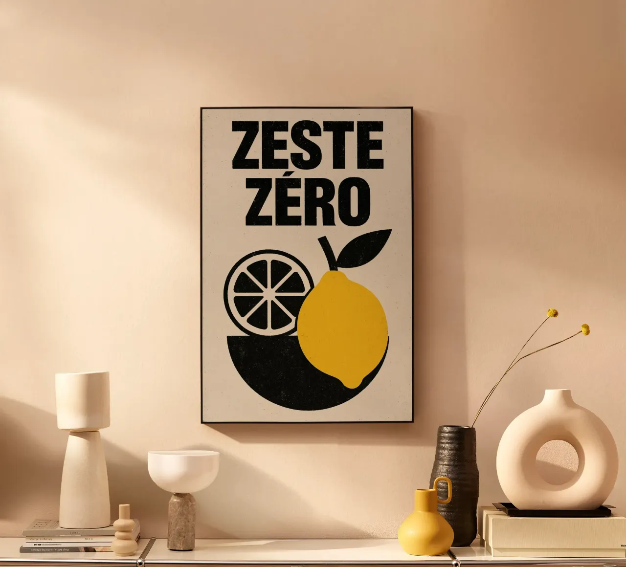 Zeste Zéro - Punk con limón cotidiano metacrilato de Pop and Fruits - Affiches & posters