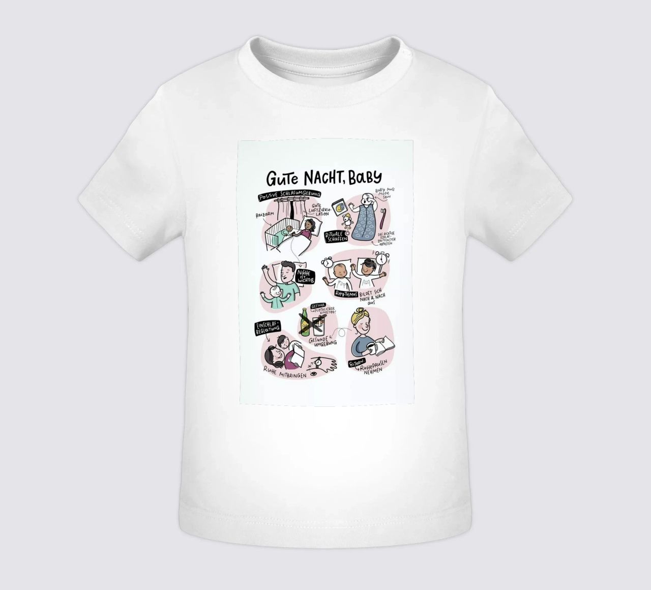 Schlaf Baby T-Shirt von Geborgen Wachsen x JUNIQE