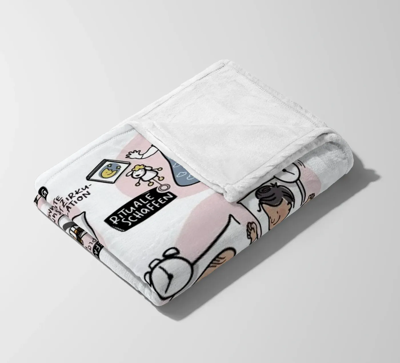 Schlaf fleecedeken van Geborgen Wachsen x JUNIQE