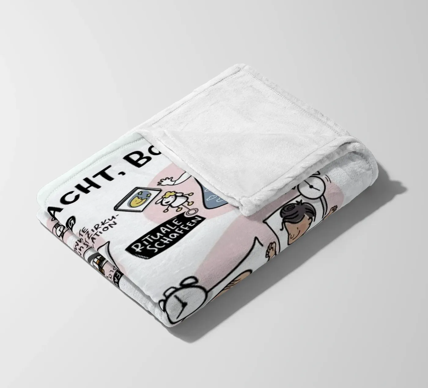 Schlaf fleecedeken van Geborgen Wachsen x JUNIQE