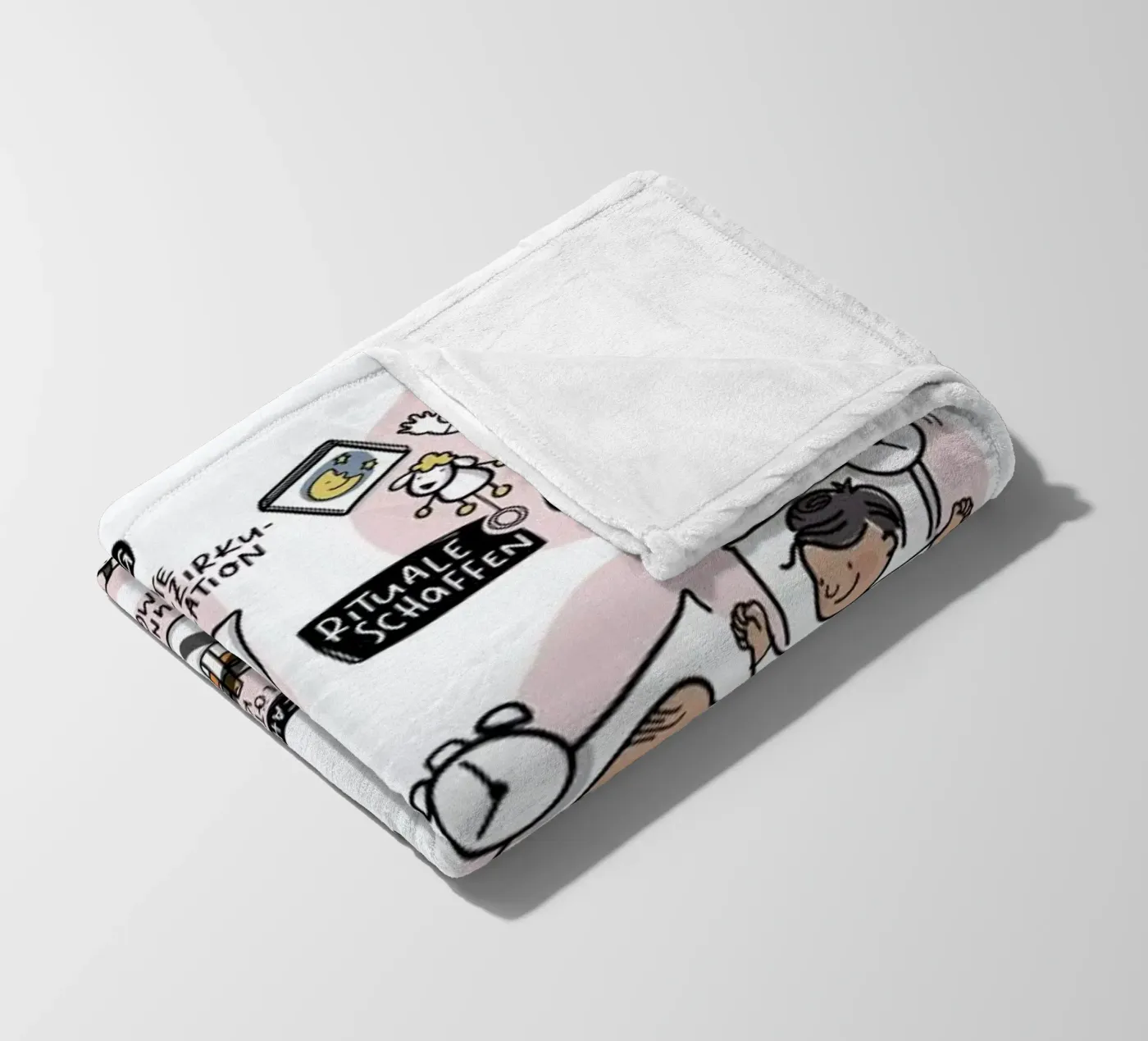 Schlaf fleecedeken van Geborgen Wachsen x JUNIQE