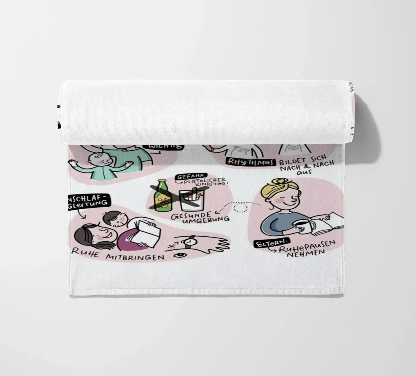 Schlaf beach towel by Geborgen Wachsen x JUNIQE