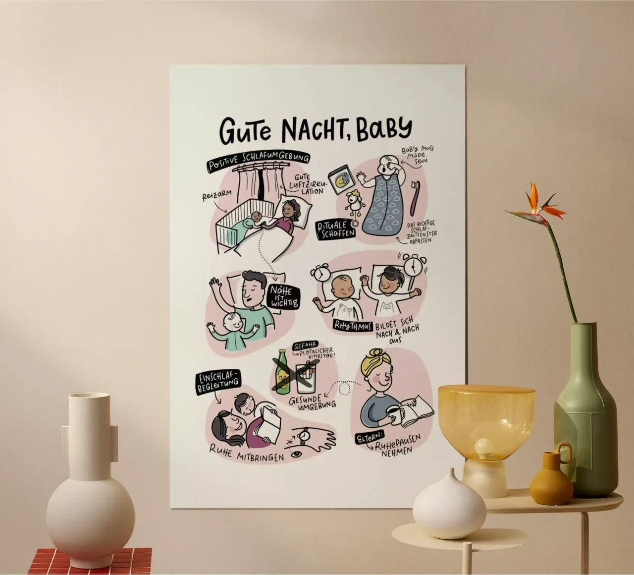 Schlaf poster da Geborgen Wachsen x JUNIQE