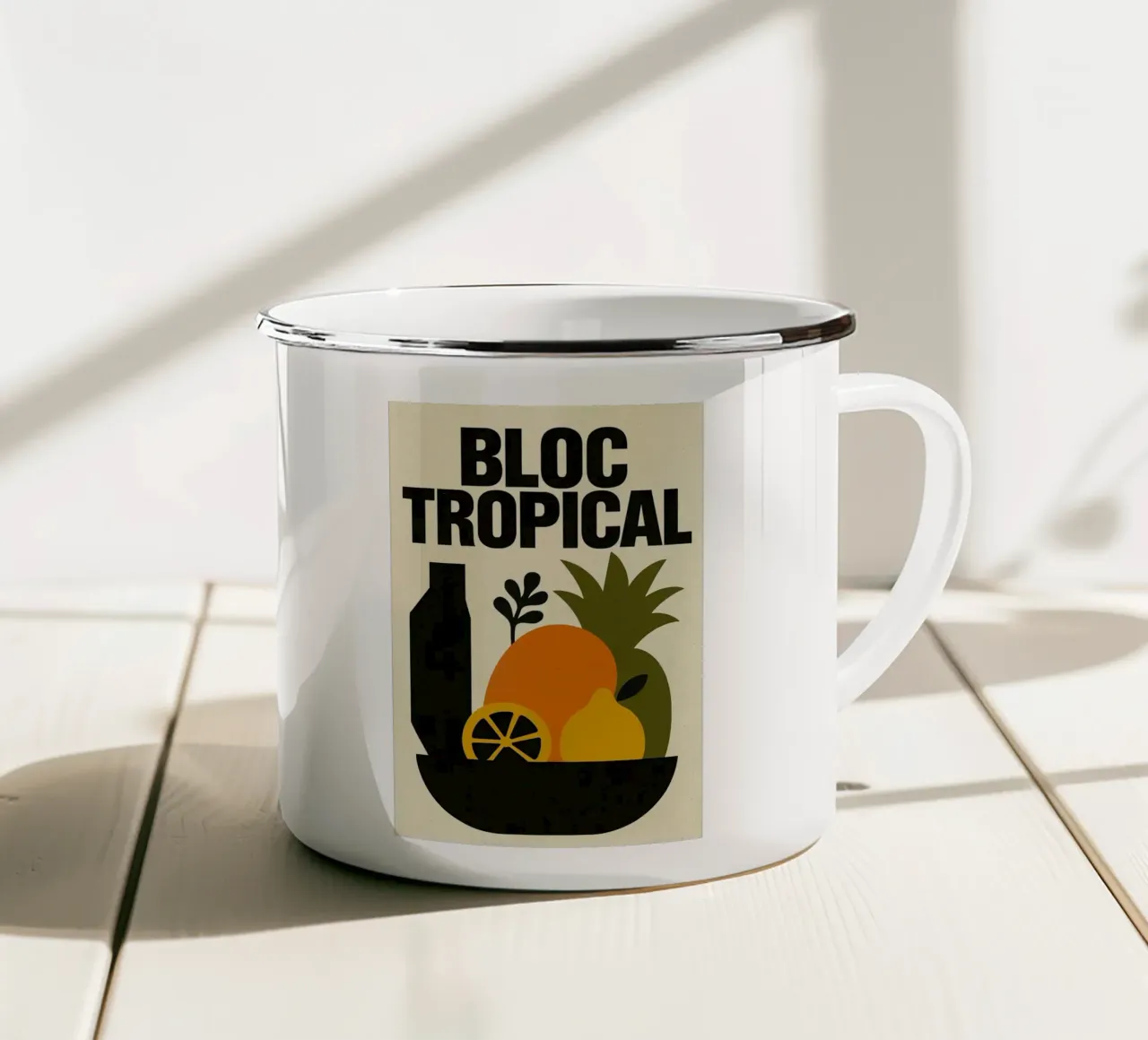 Bloc Tropical - Un'esplosione di poster fruttati e retrò tazza in smalto da Pop and Fruits - Affiches & posters