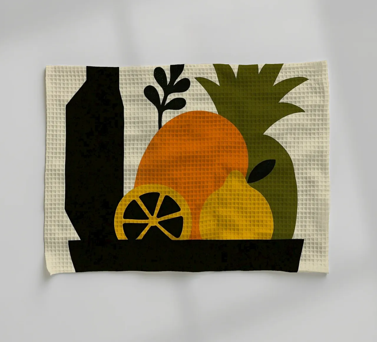 Bloc Tropical – L'explosion fruitée façon affiche rétro torchon de Pop and Fruits - Affiches & posters