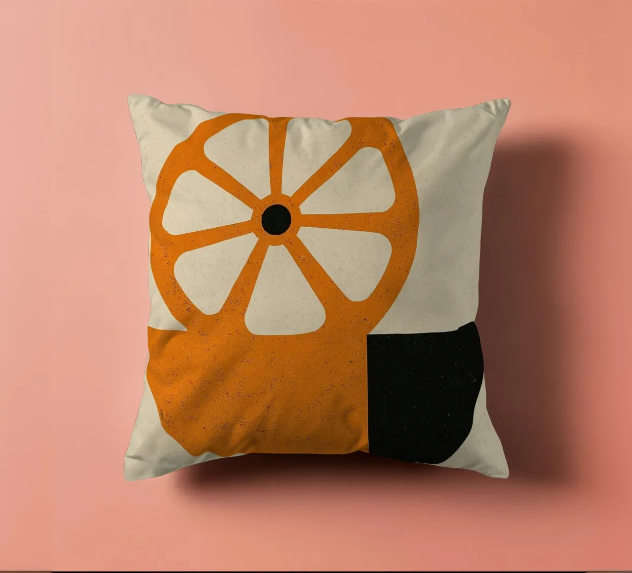 Fragment d'Agrumes - Una versione grezza ed elegante dell'arancio cuscino da Pop and Fruits - Affiches & posters