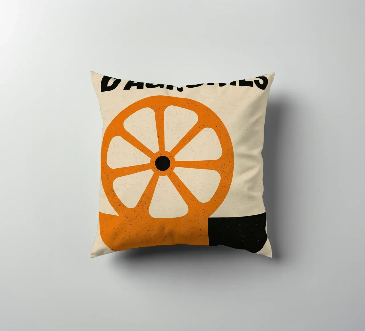 Fragment d'Agrumes - Una versione grezza ed elegante dell'arancio cuscino da Pop and Fruits - Affiches & posters