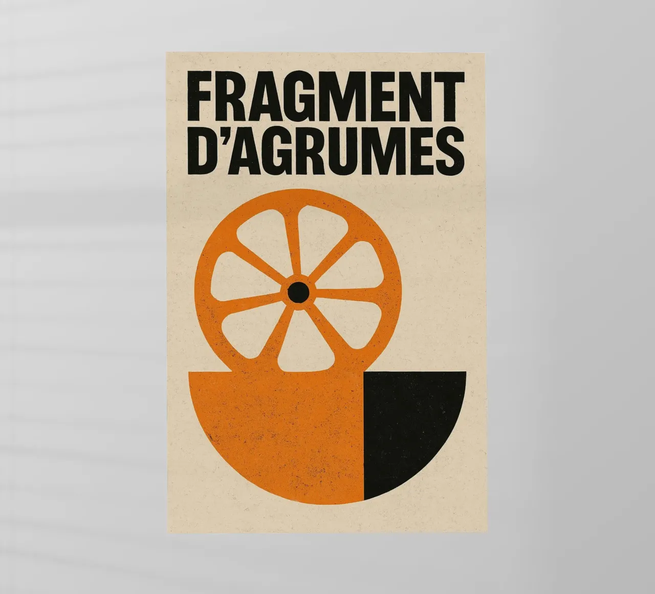 Fragment d'Agrumes - Una versione grezza ed elegante dell'arancio pellicola backlit da Pop and Fruits - Affiches & posters