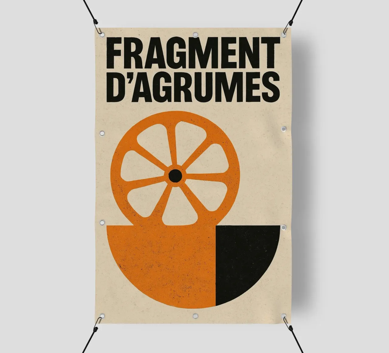 Fragment d'Agrumes - Una versione grezza ed elegante dell'arancio telo in pvc da Pop and Fruits - Affiches & posters