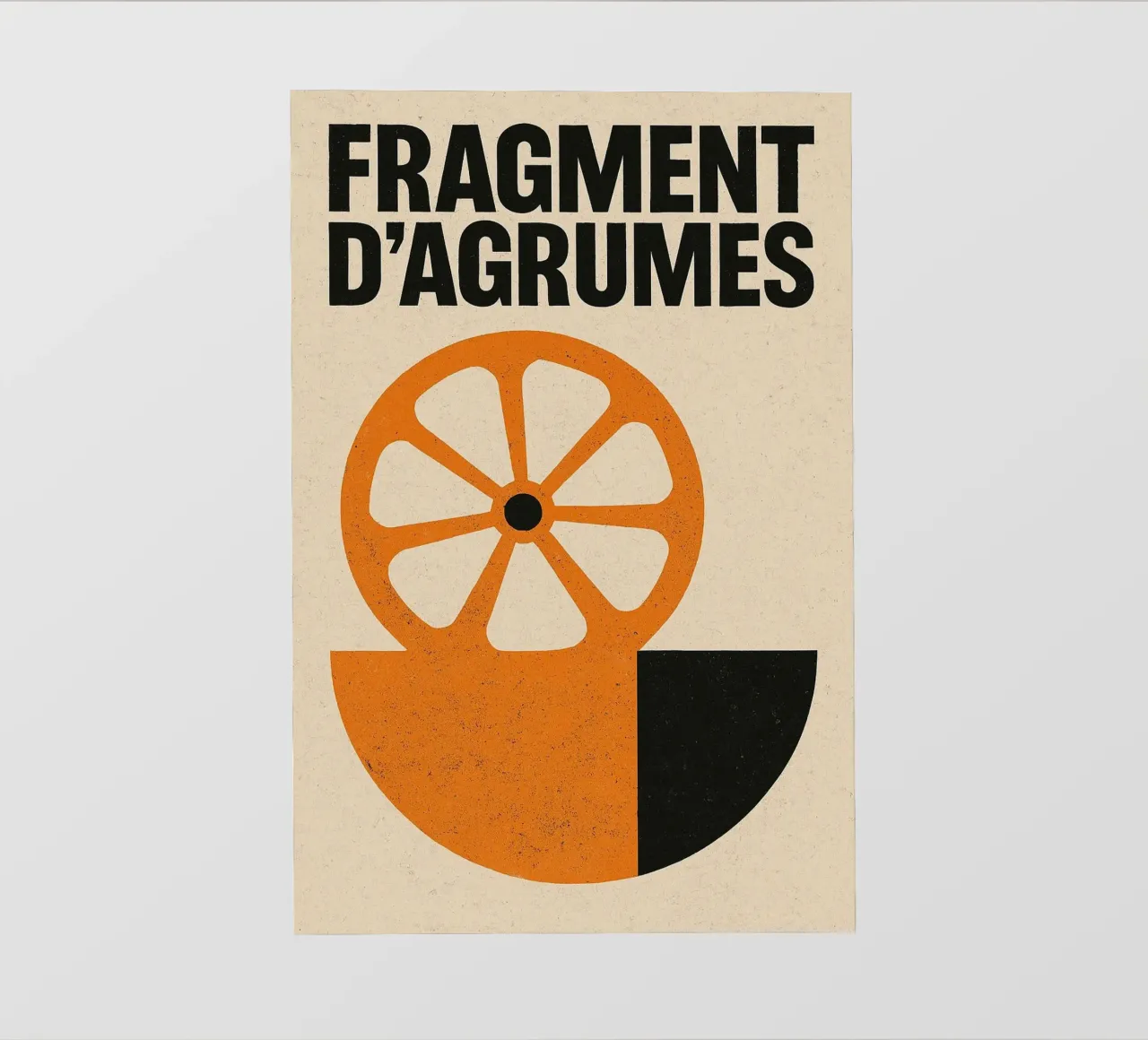 Fragment d'Agrumes - Una versione grezza ed elegante dell'arancio telo in pvc da Pop and Fruits - Affiches & posters