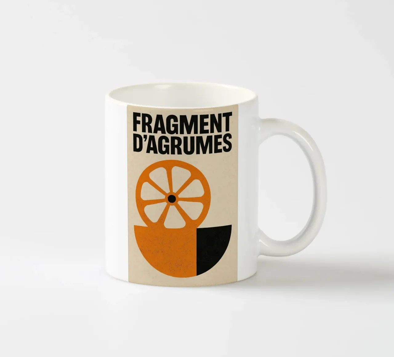 Fragment d'Agrumes - Una versione grezza ed elegante dell'arancio tazza in ceramica da Pop and Fruits - Affiches & posters