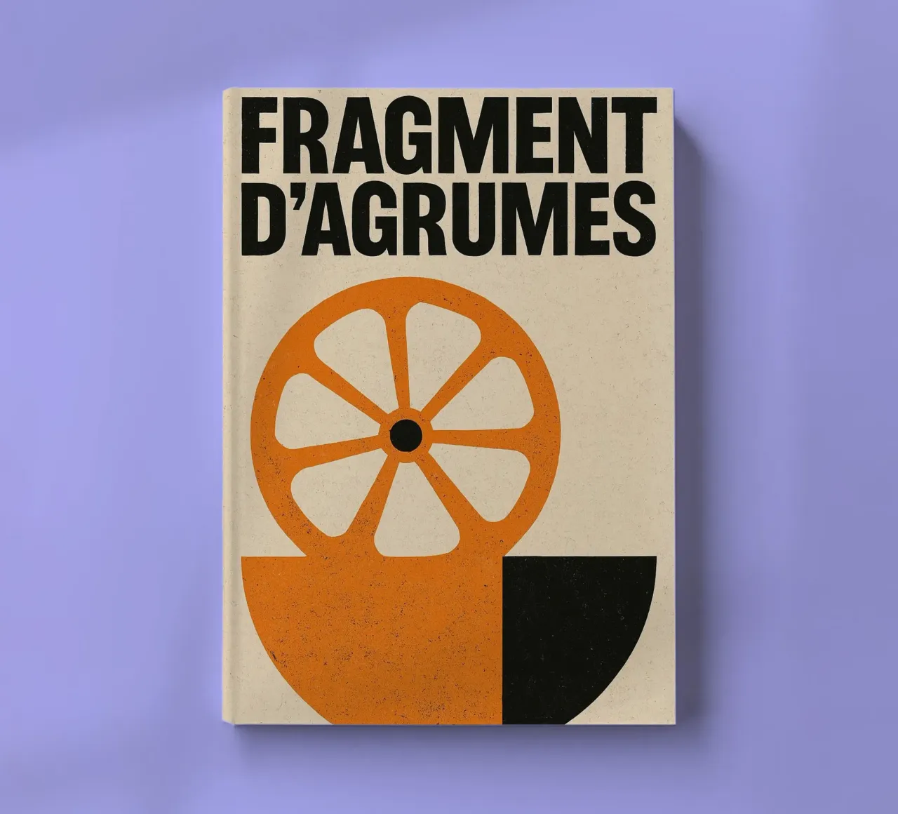 Fragment d'Agrumes - A raw and stylish version of the orange notebook by Pop and Fruits - Affiches & posters