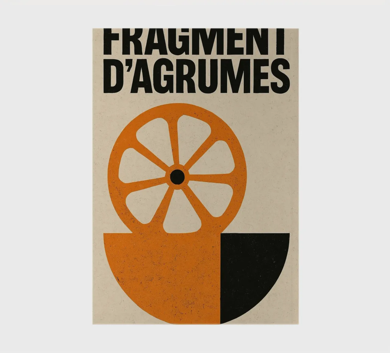 Fragment d'Agrumes - A raw and stylish version of the orange notebook by Pop and Fruits - Affiches & posters